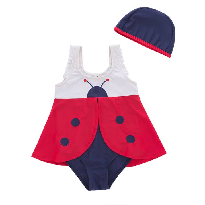 Fennco Styles - Vendita all'ingrosso Costume da bagno a due pezzi - Bambini - Set di costumi da bagno per bambina Ladybug 2 pezzi
