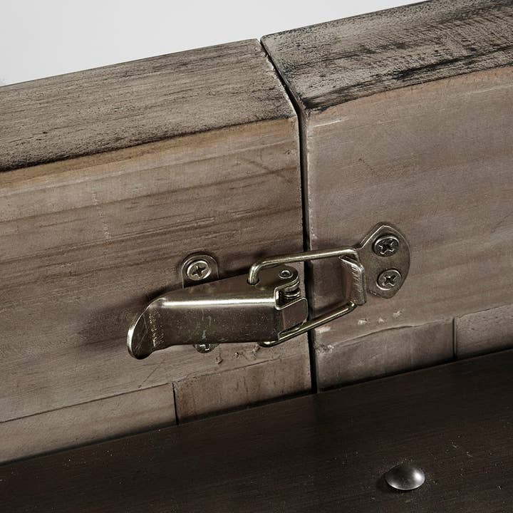 Olliix - Wholesale Side Table - Extendable Distressed Vintage Industrial Dining Table *