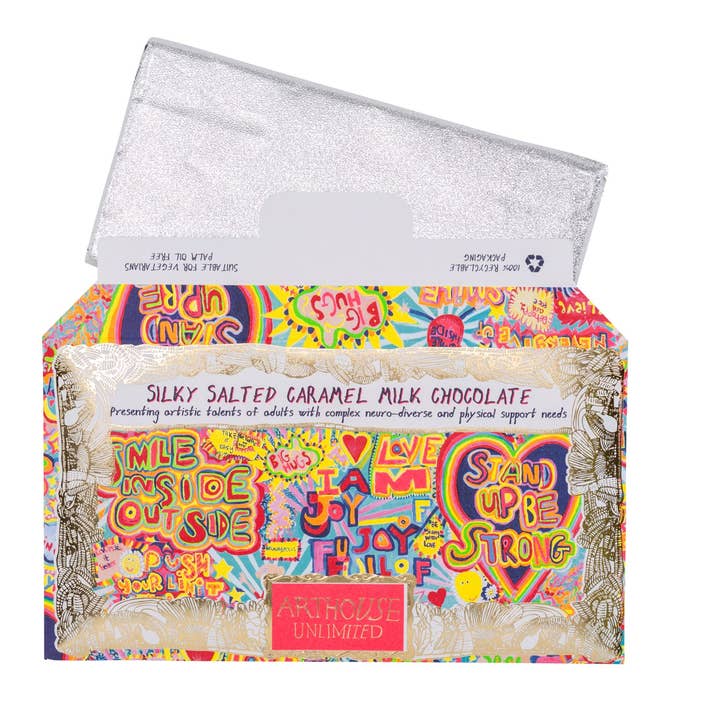 ARTHOUSE Unlimited - Wholesale Chocolate - Full of Joy, Silky Milk Salted Caramel Chocolate Bar5