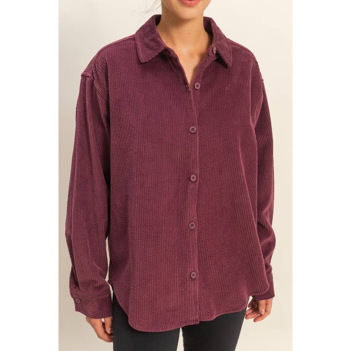 HYFVE – Großhandel Hemd mit Button-down-Kragen – Damen – Zeitgemäßes Cordhemd mit entspannter Passform14