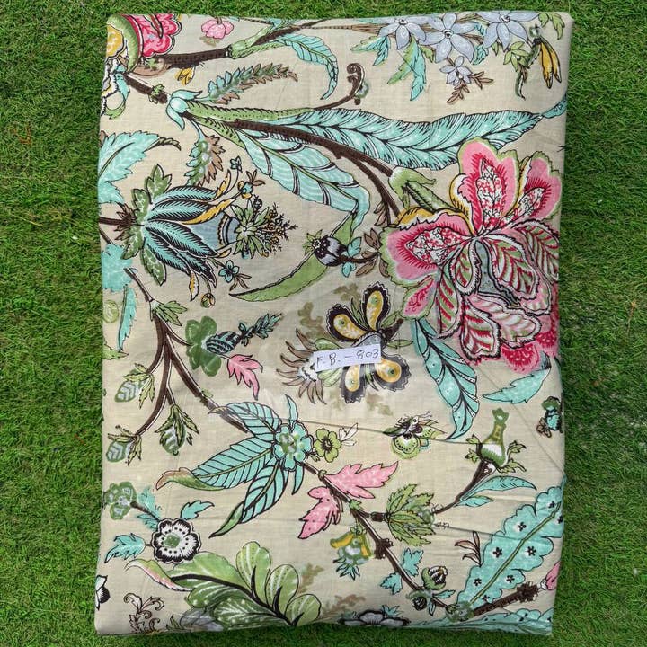 GYPSY STUDIO - Wholesale Fabric Paint - Organic Cotton Fabric Block Print Dress Fabric By The Yards0