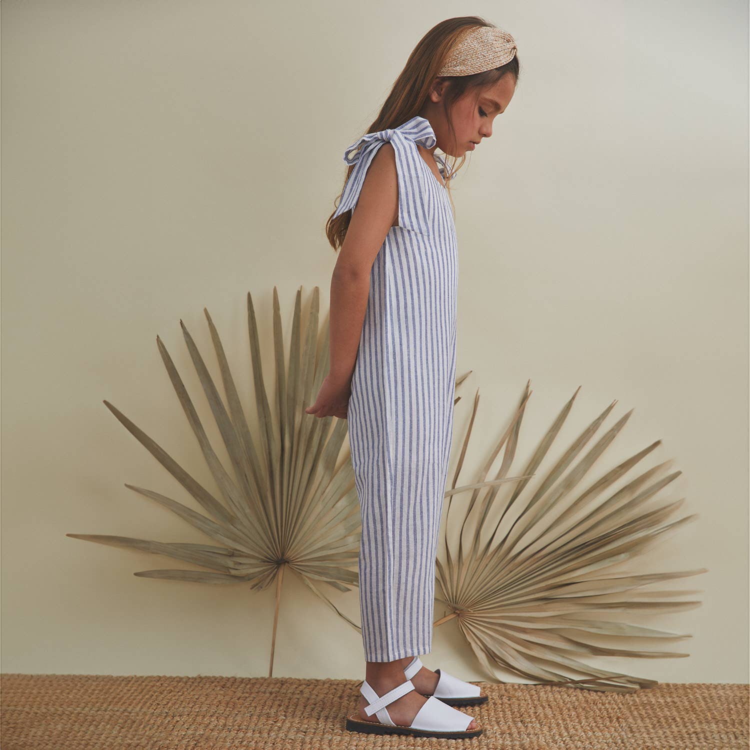 Dadati - Wholesale Overalls - Kids - Girl's sailor jumpsuit with stripes0