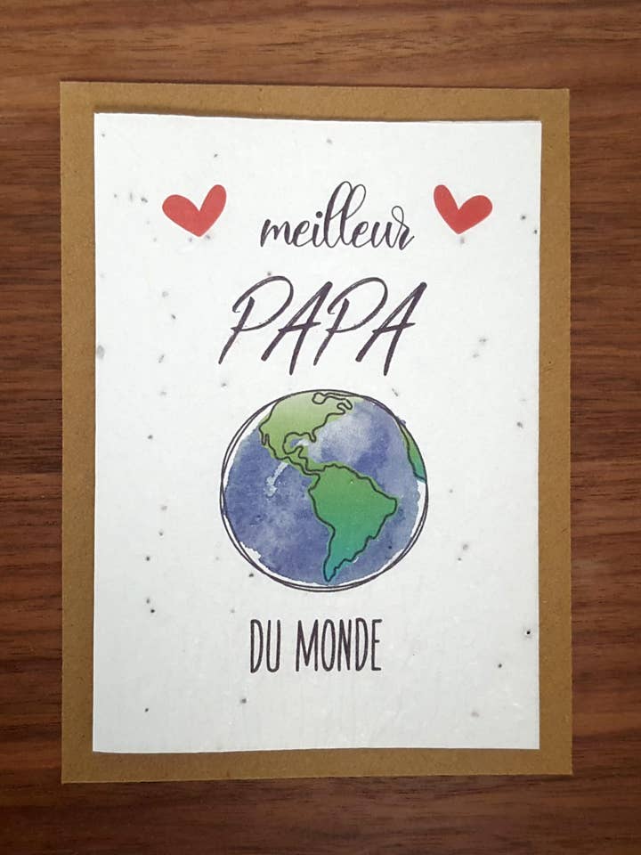 Cartão Planta - O melhor pai do mundo por atacado de Des Mots Qui Fleurissent