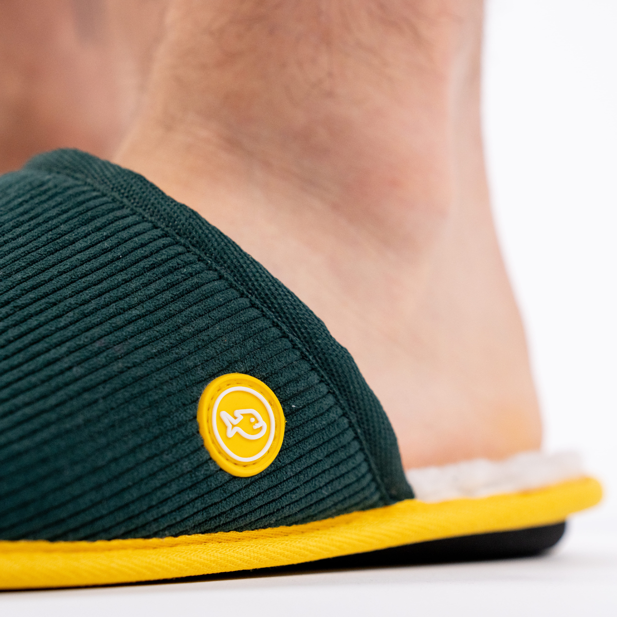 BILLYBELT - Wholesale Slippers - Unisex - Green corduroy slippers4