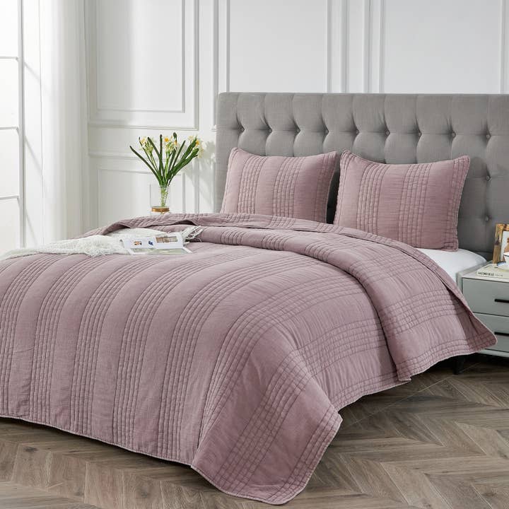 Mélange Home - Wholesale Quilt - Stonewashed Cotton Quilt Set41
