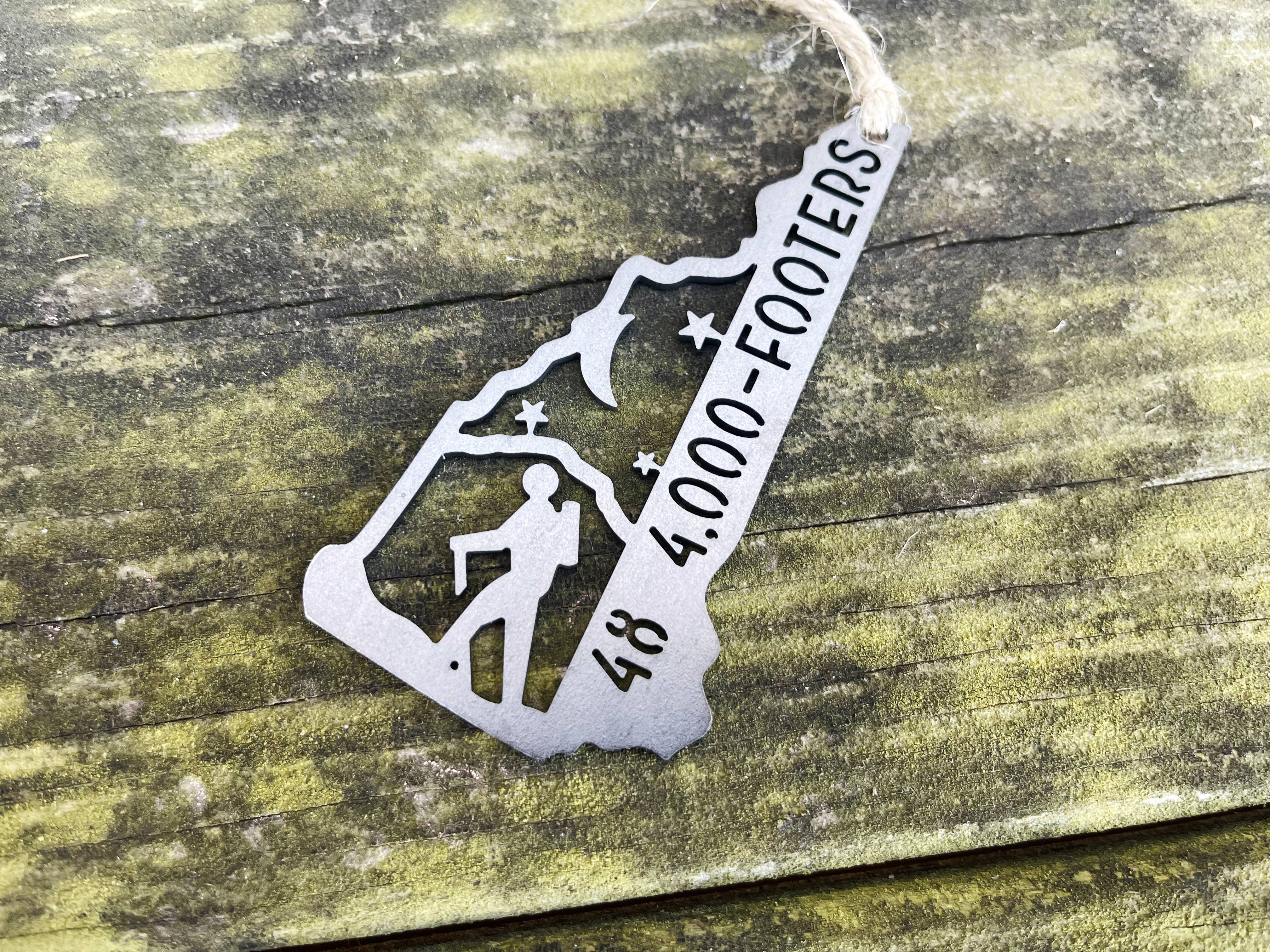 BE Creations & Designs, Inc. - Wholesale Ornament - New Hampshire State Hike 48 4000 Footers Raw Steel Ornament4