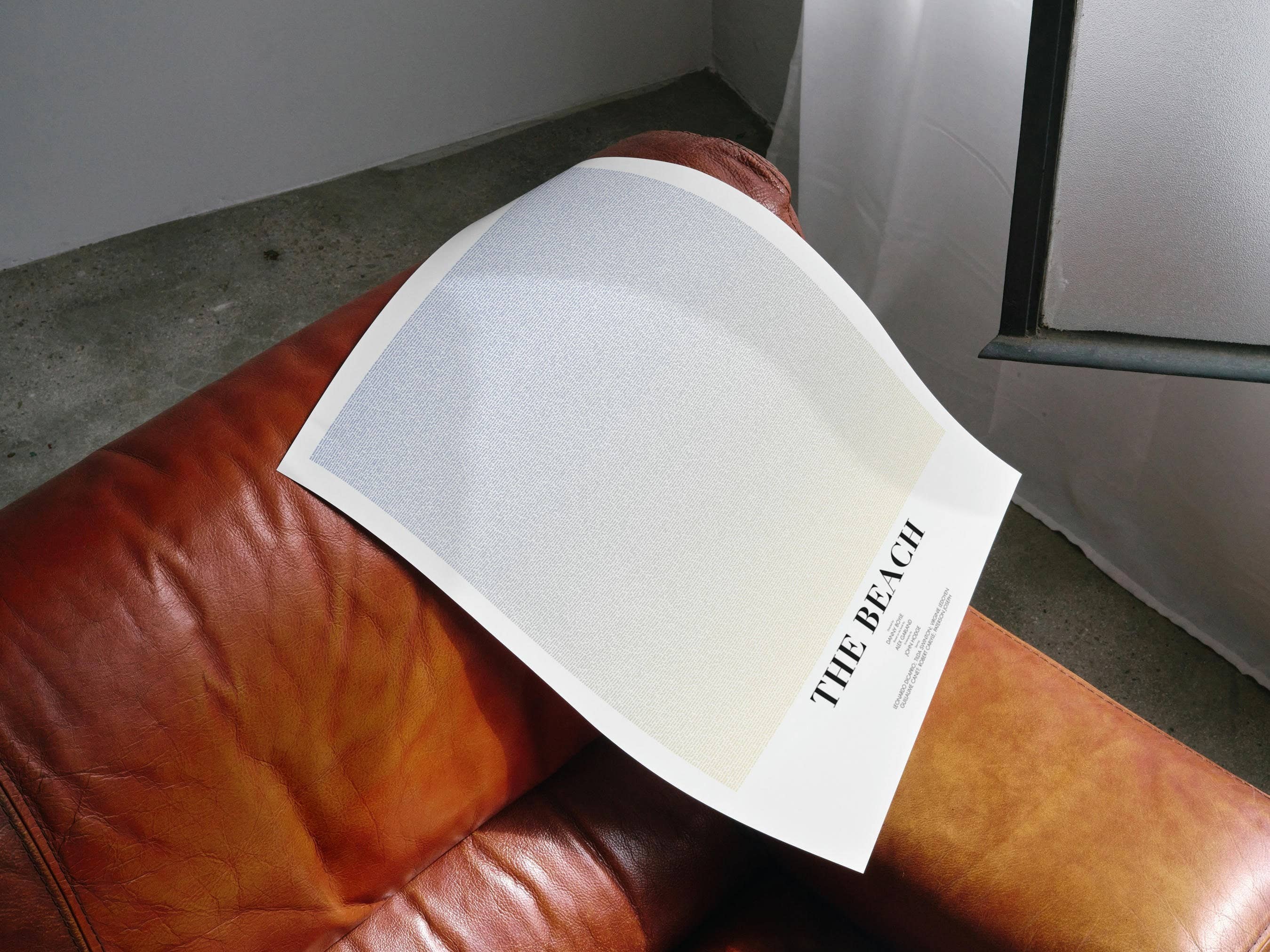 Fade Out Prints – Impressão artística por atacado – Pôster do Roteiro do Filme The Beach, Arte do Roteiro5