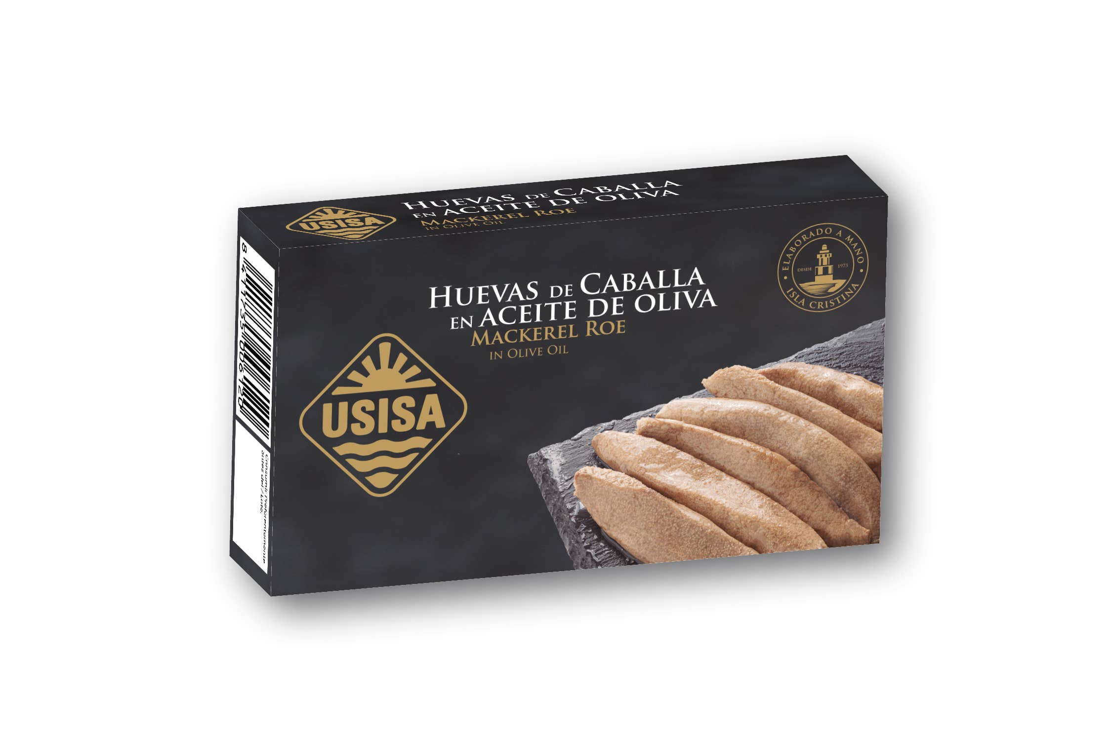 Unión Salazonera Isleña - Wholesale Tinned Fish - USISA-MACKEREL ROE IN OLIVE OIL 60G1