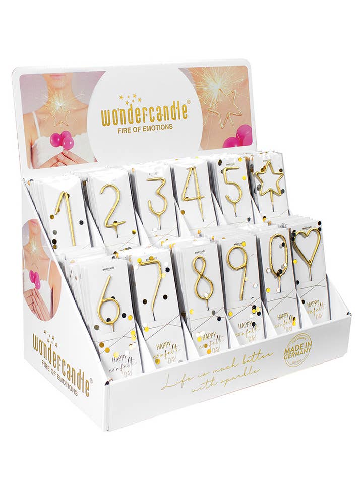 Confetti assortment - Gold - 144 Wondercandle® classic pour la vente par Wondercandle