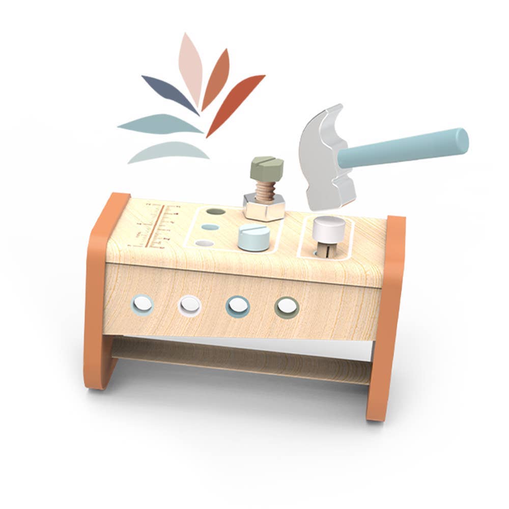 BTL Diffusion UK LTD – wholesale Wood toy – Child – Speedy Monkey Tool Box - Workbench (2 In 1)1