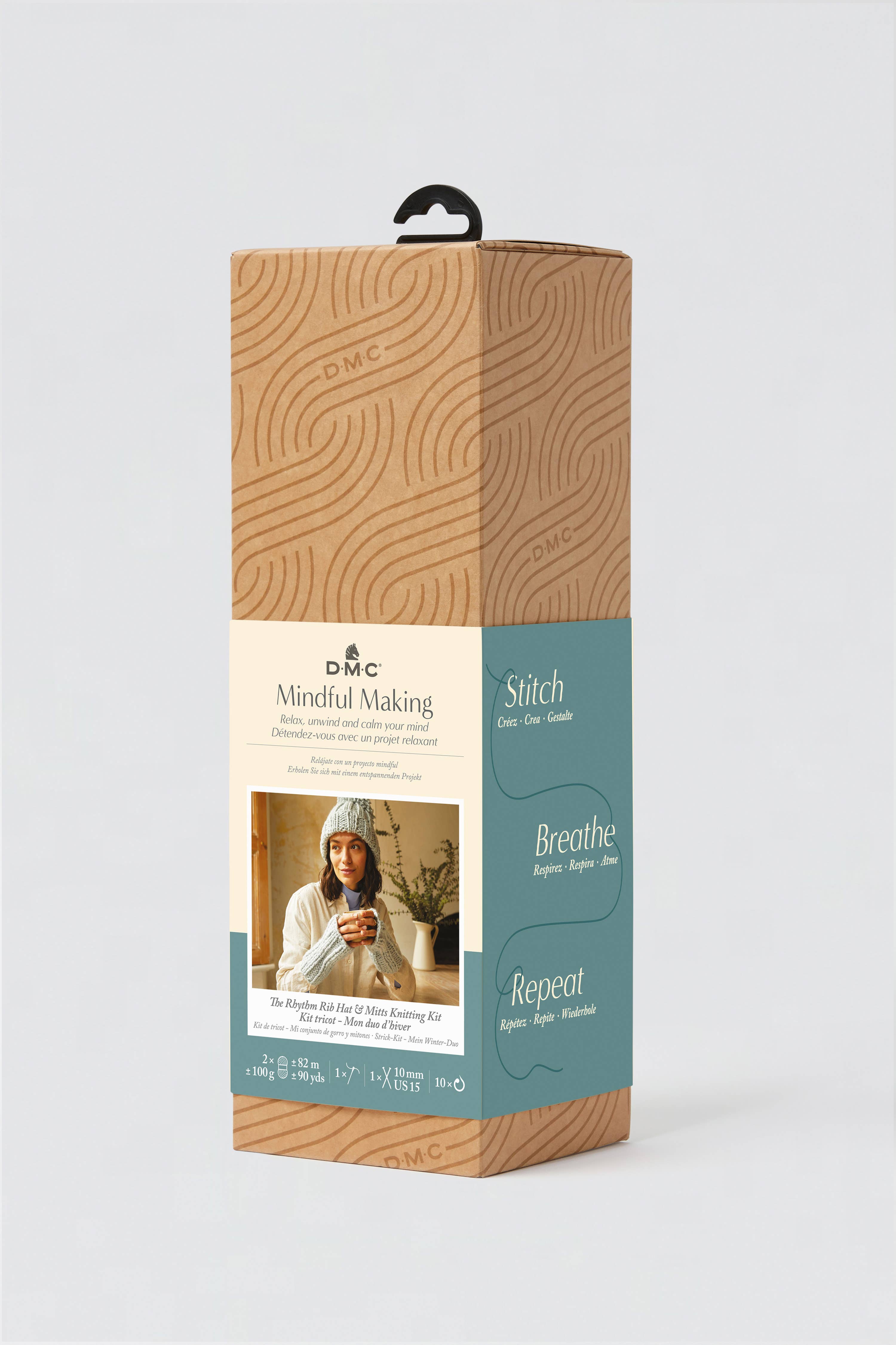 DMC - Wholesale Knitting/Crochet Supplies - Mindful Kit - Knit Hat & Mittens Kit, item TR102KS1