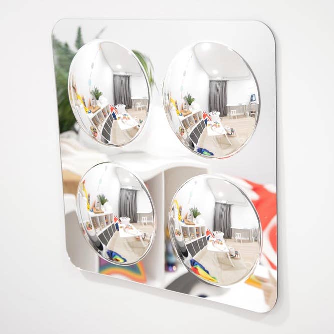 4-kuppel akryl spejlpanel - Sensorisk - Sanserum for engroshandel hos Commotion (Europe) BV