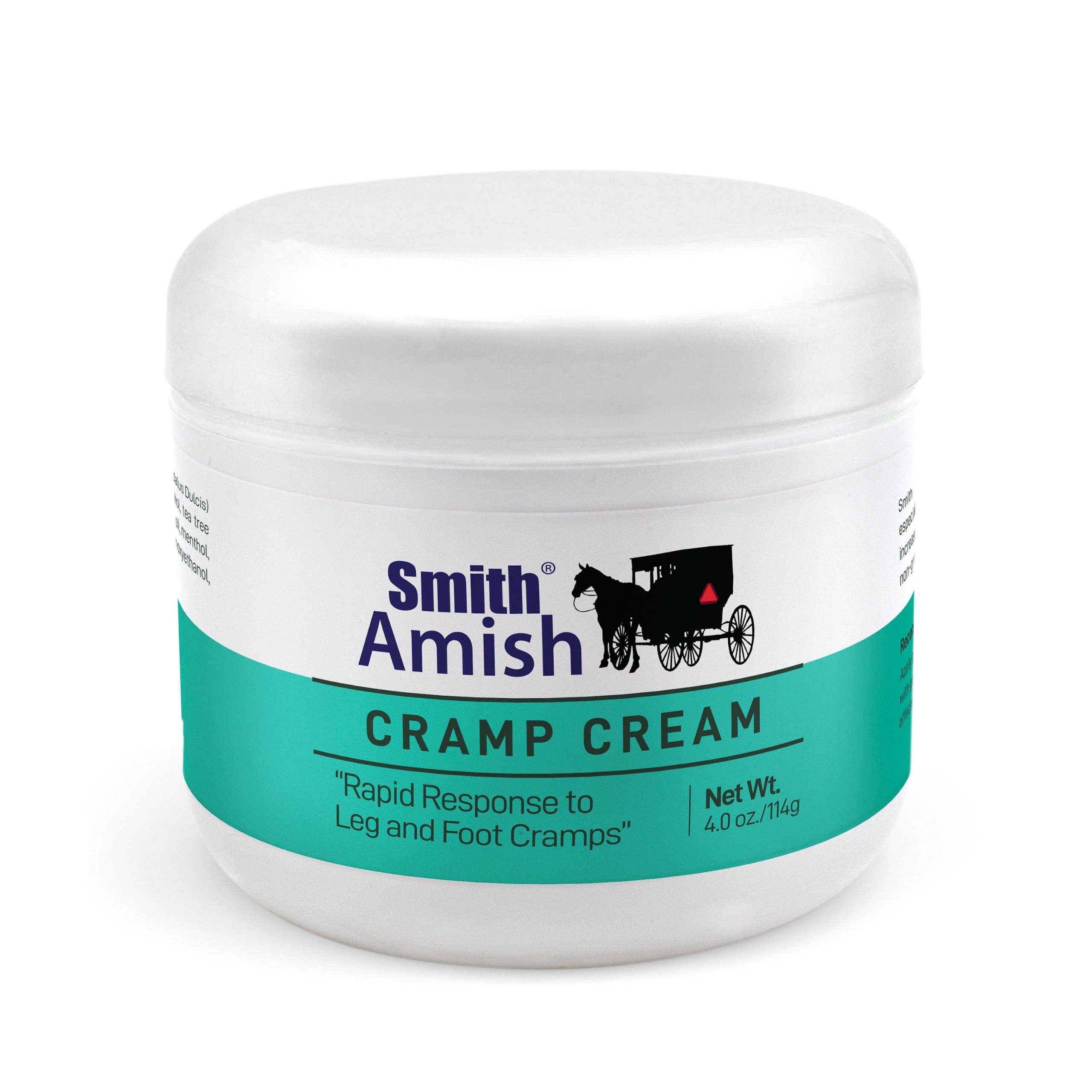 Smith Amish Creams - Wholesale Healing Salve/Balm/Cream - Smith Amish "Cramp Cream" 4 oz jar.
