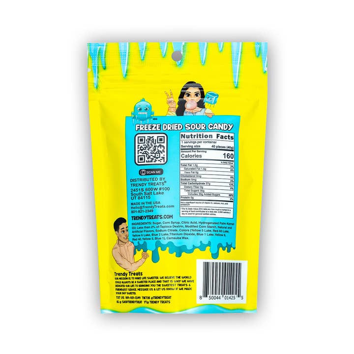 Trendy Treats - Wholesale Hand towel - Mini Freeze Dried Sour Rainbow Candy!1