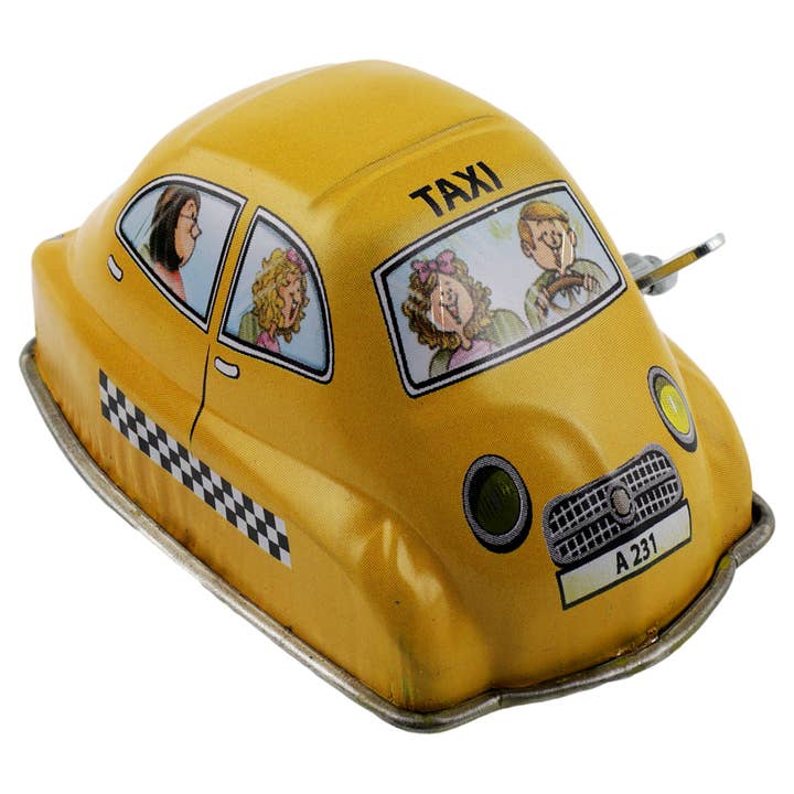 Tribal Trade GmbH - Wholesale Decorative Figurine - Tin toy wind-up car roadsters yellow car racing car3