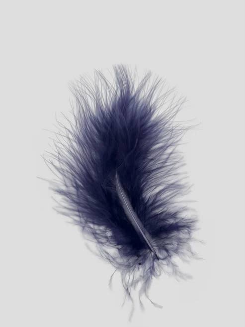 Marabou 12-15 cm Marineblauw voor wholesale door Enkels Feathers
