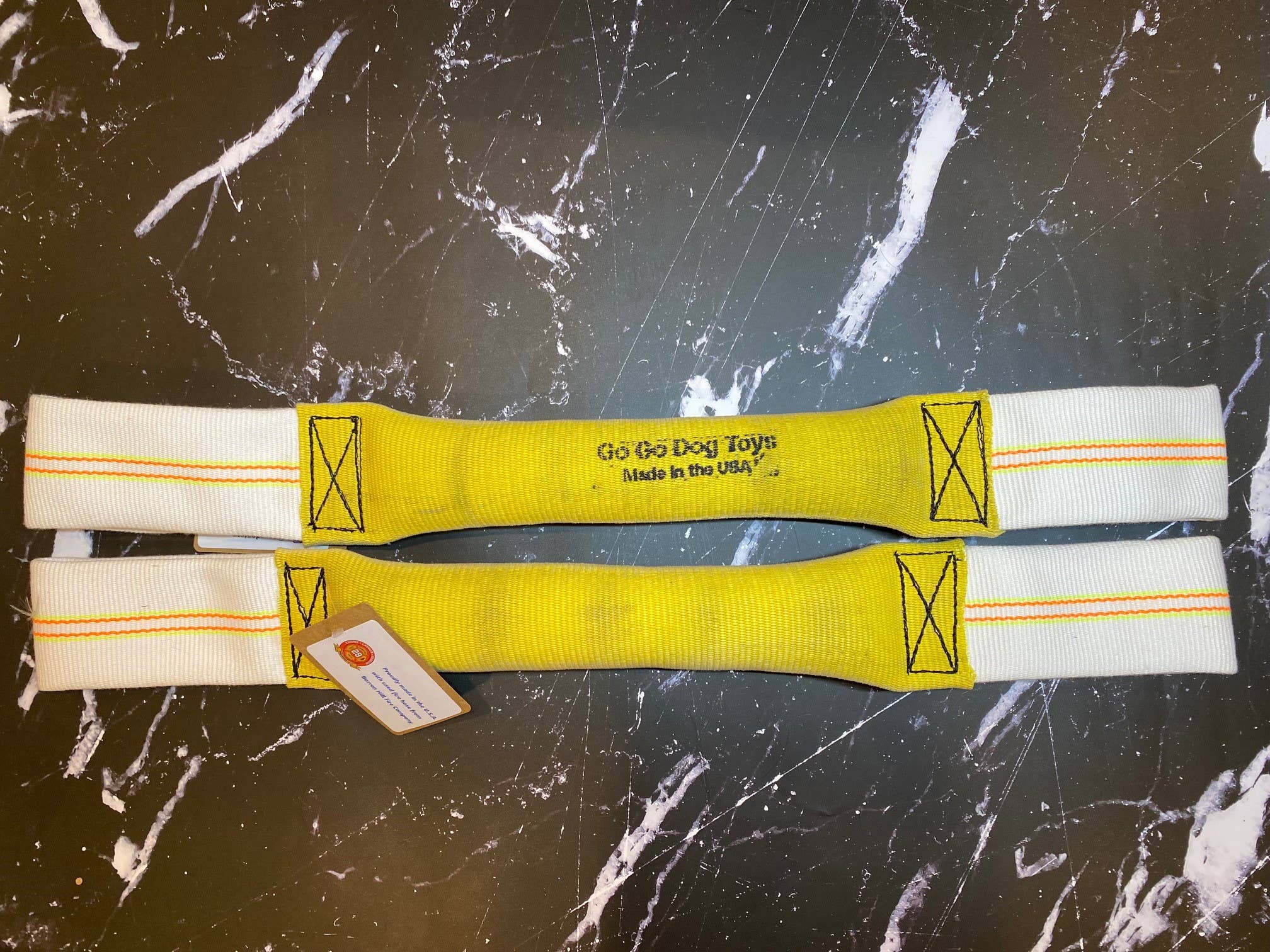 Go Go Dog Toys - Wholesale Pet Rope Toy - Dog - DUAL HANDLED RECYCLED FIRE HOSE TUG OF WAR DOG TOY2