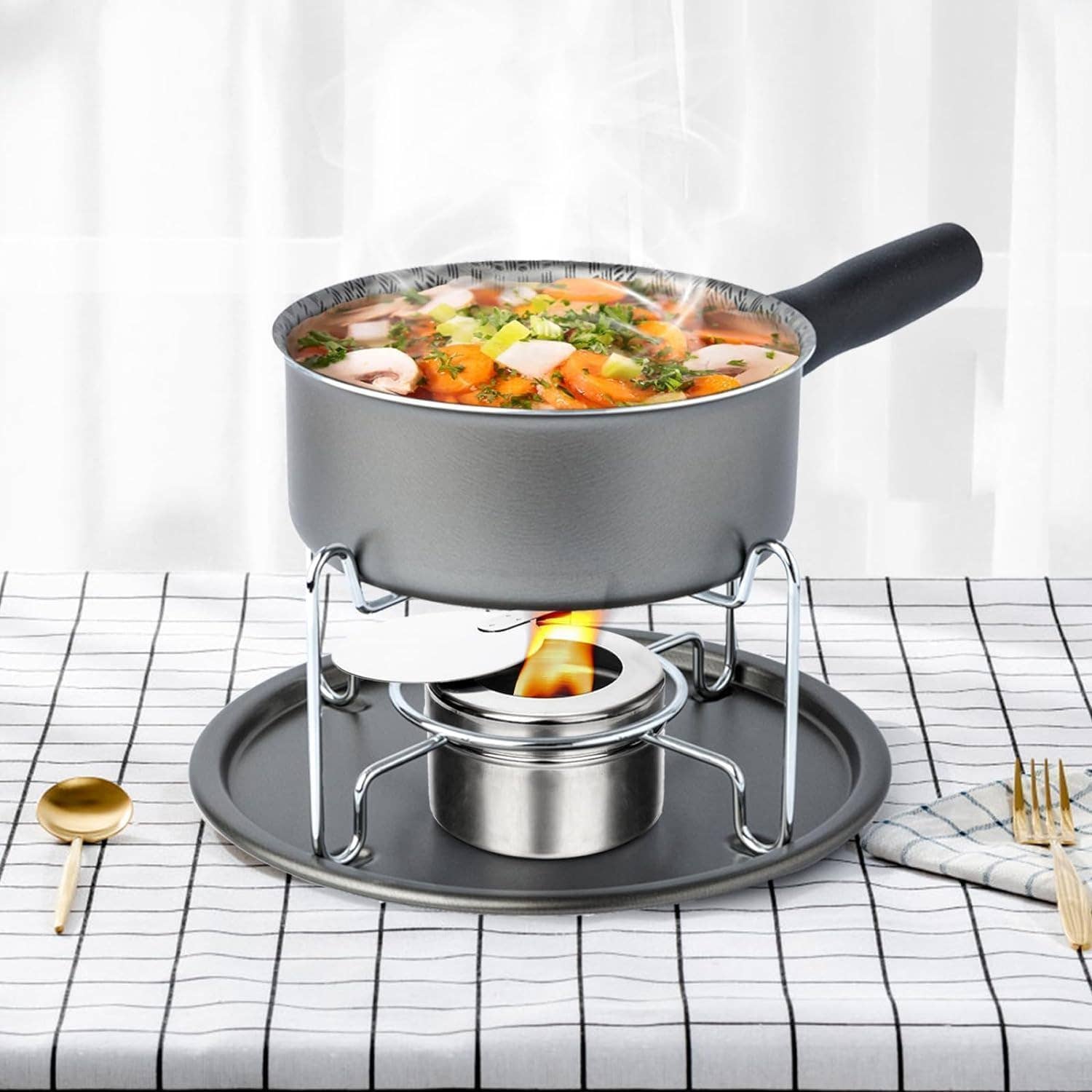 Innovarix - Vente Ustensile/gadget de cuisine - Combustible à méthanol bleu Fancy Heat pour réchaud, brûle pendant 2,5 heures, 200 g.5