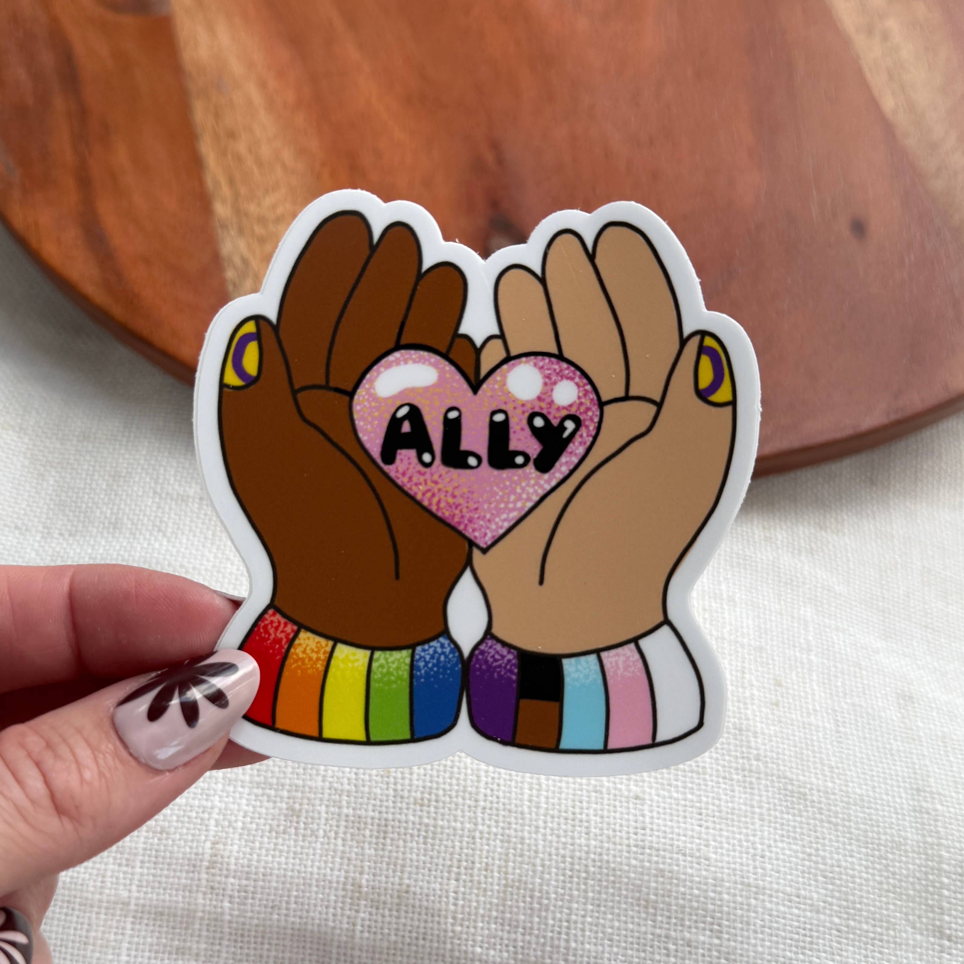 Big Moods - Wholesale Sticker - Ally Pride Heart Sticker