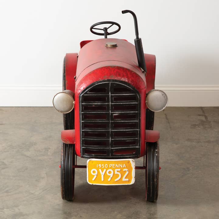 CTW Home Collection - Wholesale Decorative Tabletop Object - Extra Large Red Farm Tractor