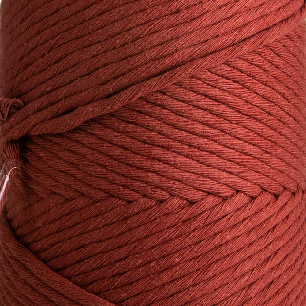 MB Cordas - Wholesale Cord - 3MM Single Twisted 500g Macrame Cotton Cord BORDO 140m Macrame String 1 PLY Craft Rope3