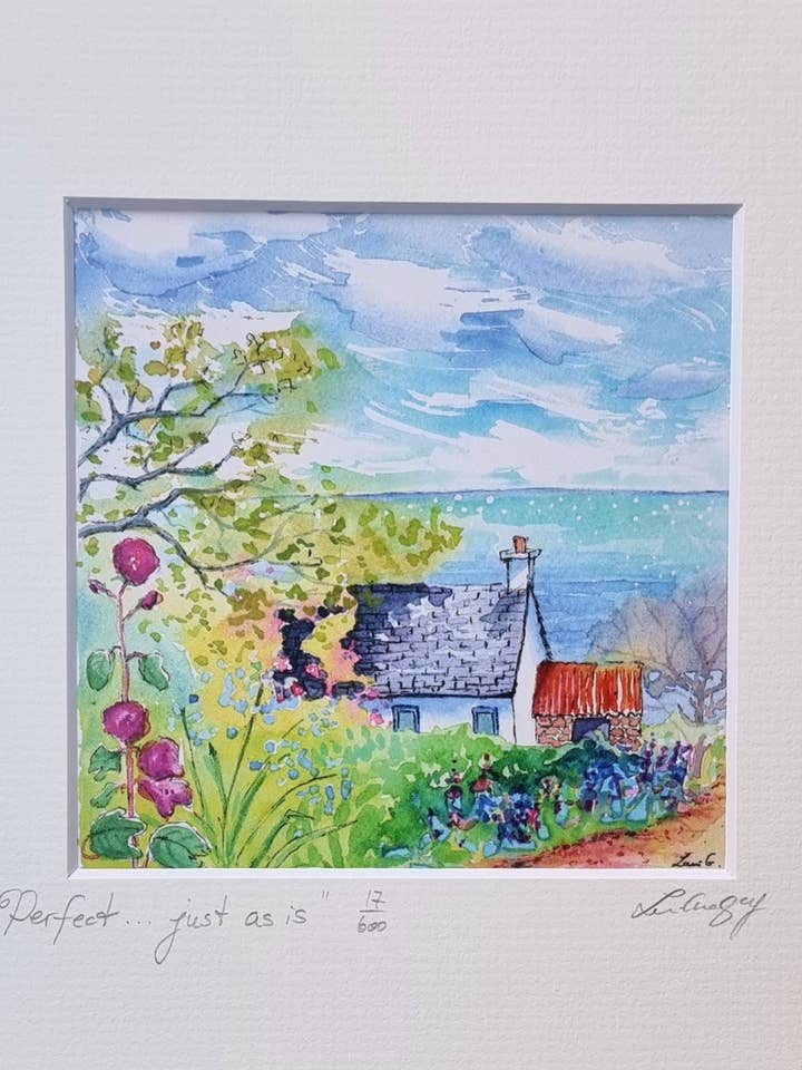 ”perfekt... precis som det är”
Tryckt i begränsad upplaga för wholesale av Lani Gregory - Art