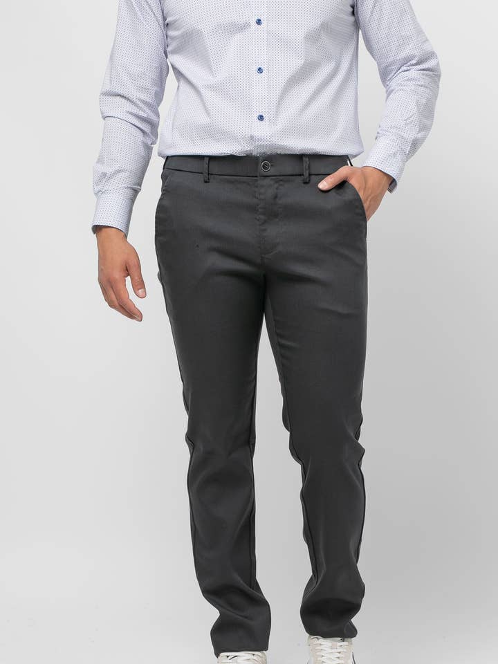 Plain gray faux sport pants w/ angie for wholesale by Núñez de Arenas