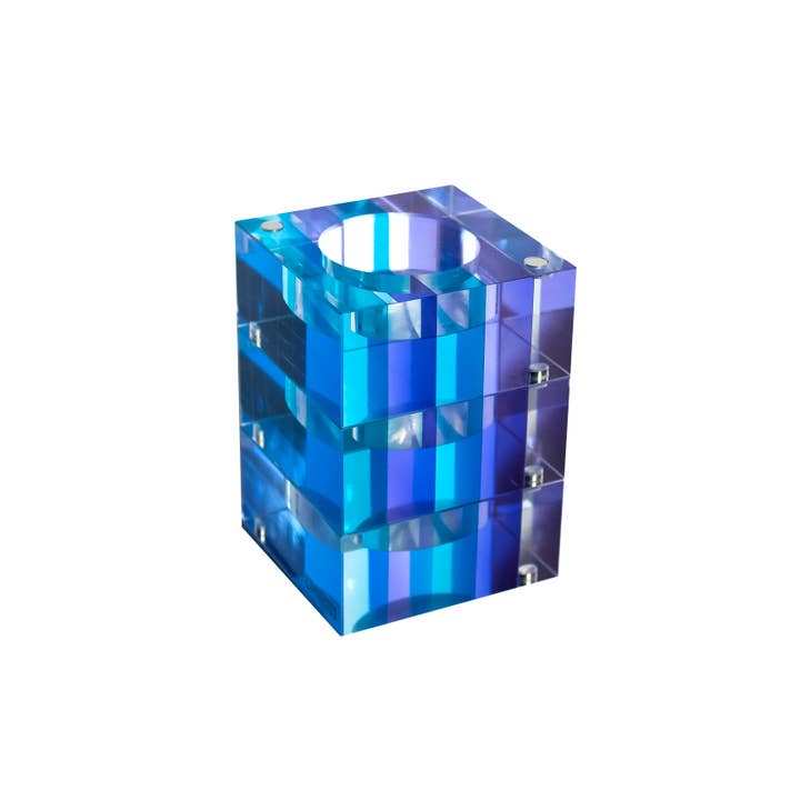 Canetti Design Group Inc. – Suporte de vela por atacado – Suporte para Velas de Chá com Íman às Riscas - Conjunto de 3 - 5 Cores9