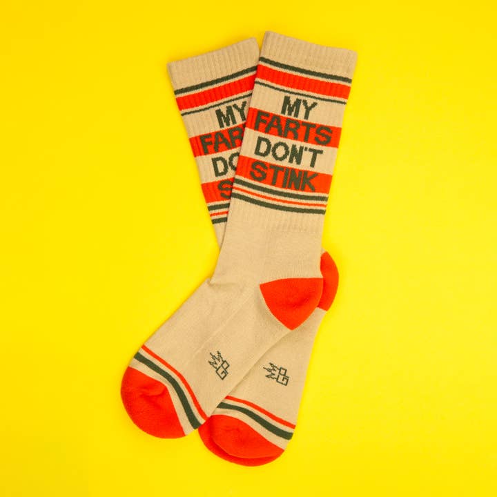 Gumball Poodle - Wholesale Socks - Unisex - My Farts Don't Stink Gym Crew Socks1