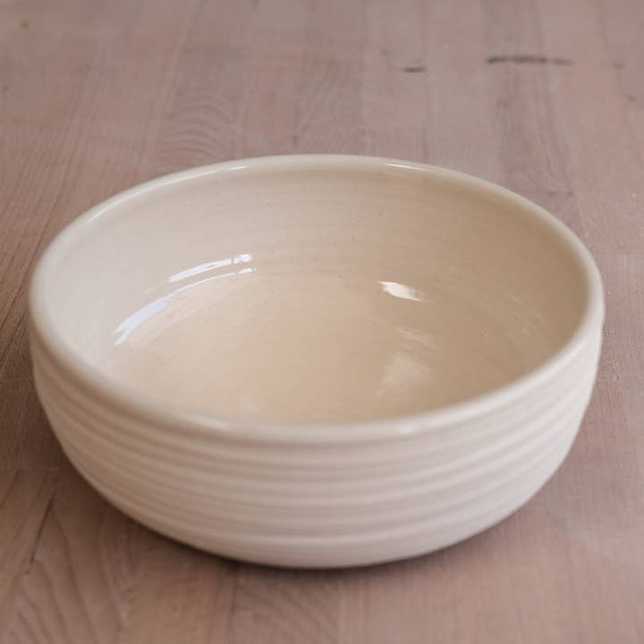 FHAR Studio - Wholesale Serve Bowl - dune - serving bowl - handmade porcelain3