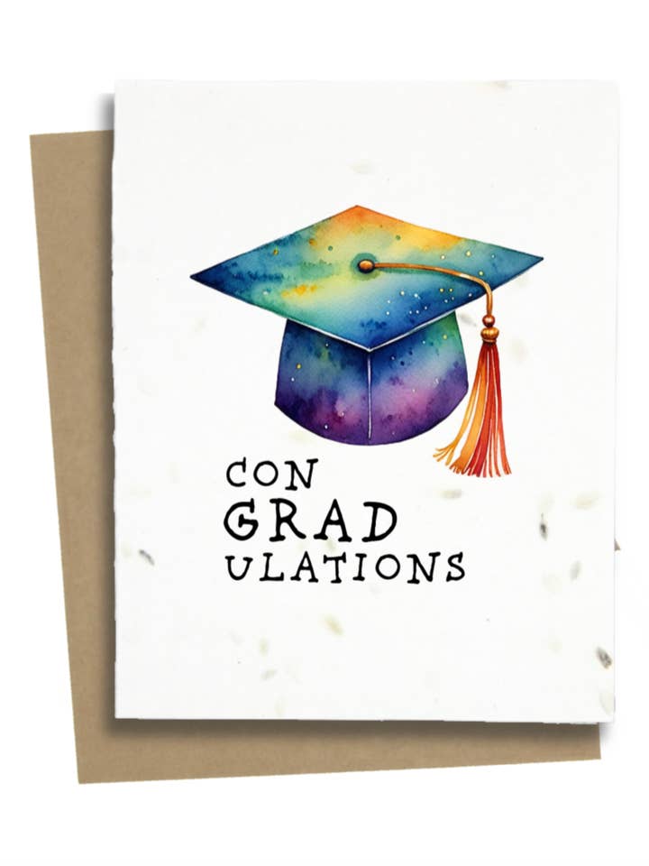 Carte de fin d'études amusante avec félicitations pour la vente par Greet n' Grow Plantable Cards