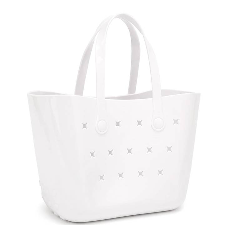 Bestto - Wholesale Tote Bag - Women's - TRENDY SMALL JELLY RUBBER TOP HANDLE CHIC TOTE BAG2