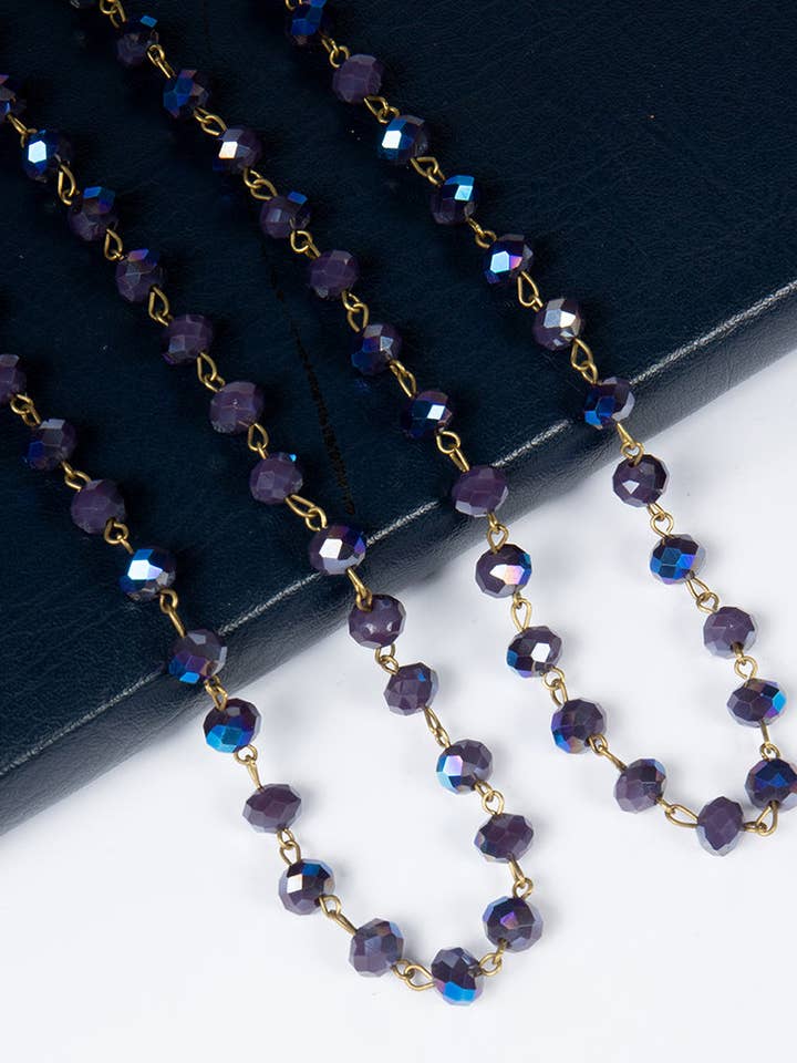 Collana Lunga Classica in Cristallo N1163-189 per la vendita all'ingrosso da parte di Ole