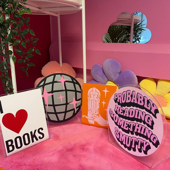 Buba Goods – Großhandel Buchstütze – Buchstütze aus Acryl mit Discokugel, Heimdekor4