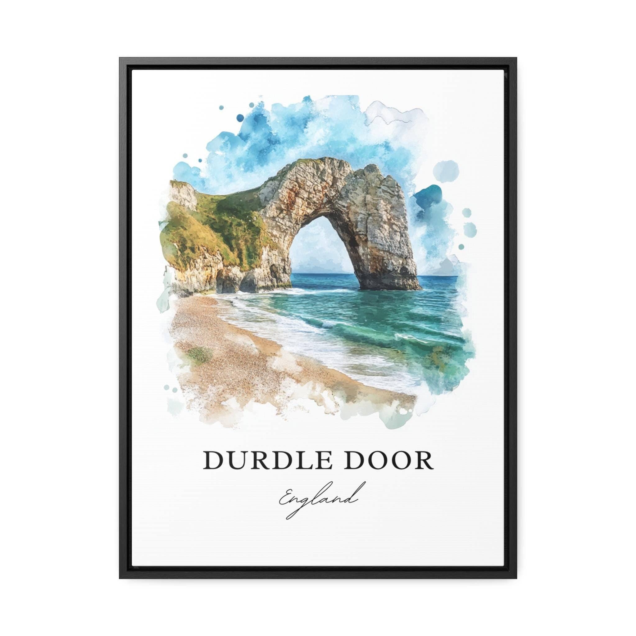 Premium Travel Art - Wholesale Art Print - Durdle Door Wall Art, Lulworth Print, Dorset England Watercolor Art, Durdle Door Gift, Travel Print, Travel Poster, Housewarming Gift5