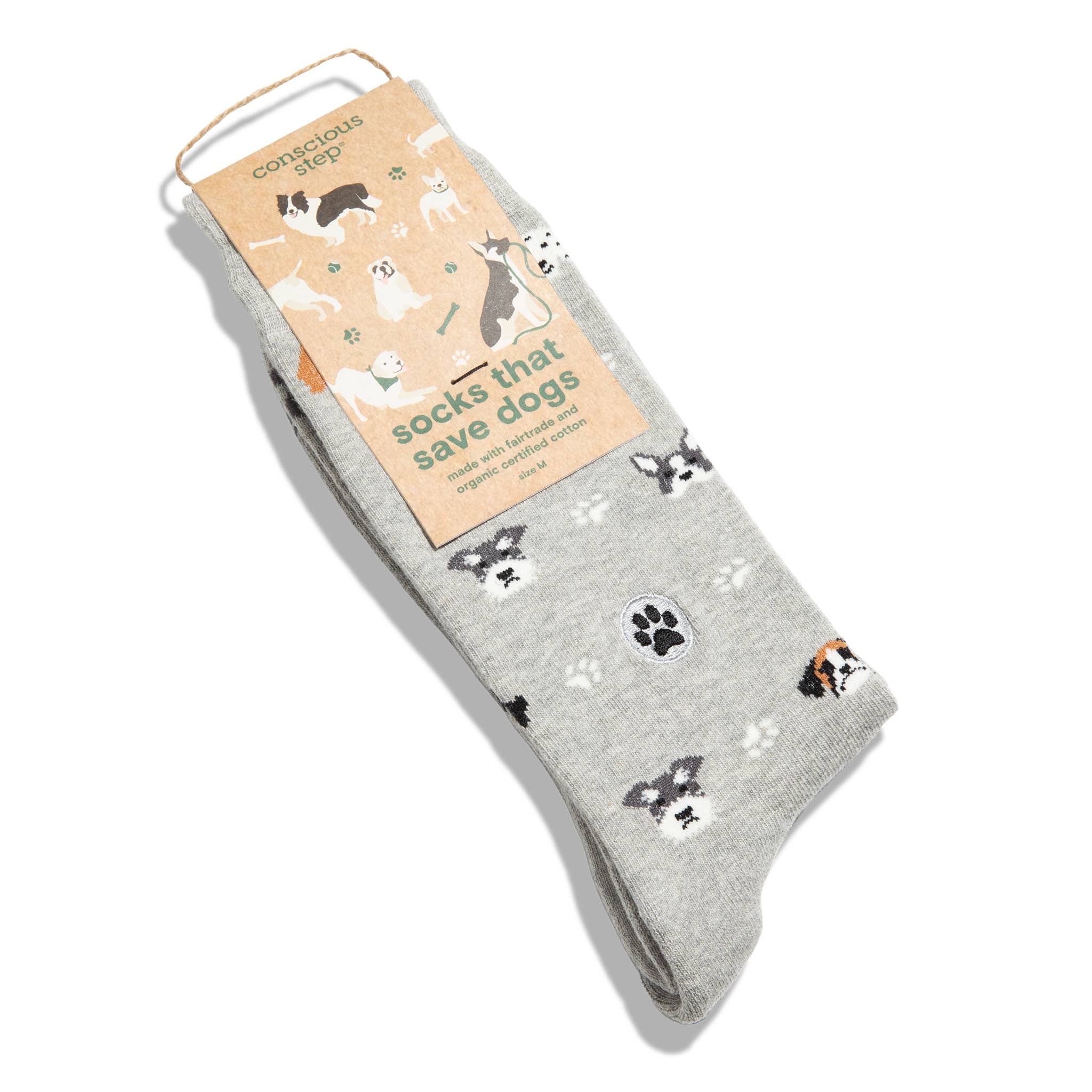 Conscious Step - Wholesale Socks - Unisex - Socks that Save Dogs (Hound Headshots)1