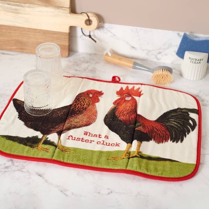 Primitives by Kathy - Wholesale Dish Drying Mat/Rack - Fuster Cluck Drying Mat3