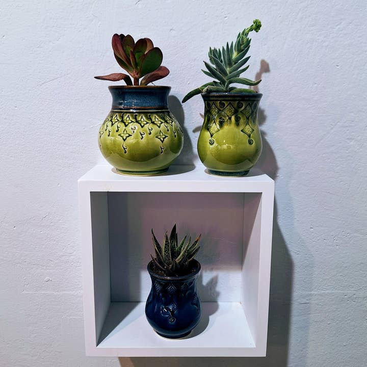 Plays in Mud Pottery - Wholesale Plant Pot - Large Tabletop Planter - Handmade Pottery Planter - MTO9