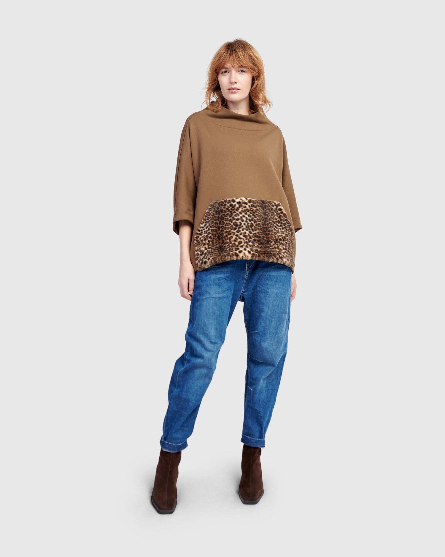 Urban Muff Pullover Top, Camel for wholesale on Faire7