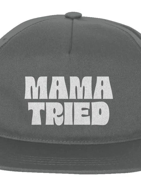 "„Mama Tried“ Bestickte Snapback-Kappe" für den Großhandel von Amp'd Apparel Company