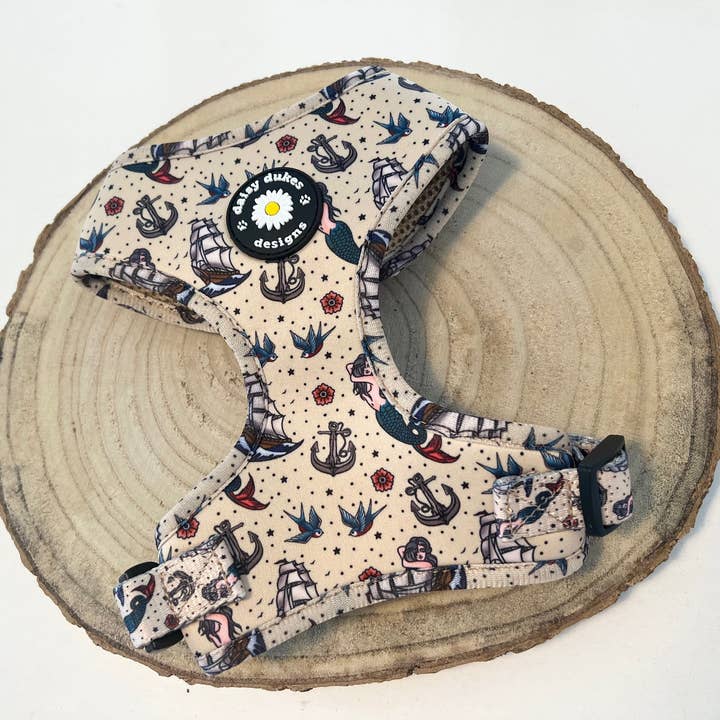 Pups Ahoy Adjustable Dog Harness for wholesale by Daisy Dukes Designs