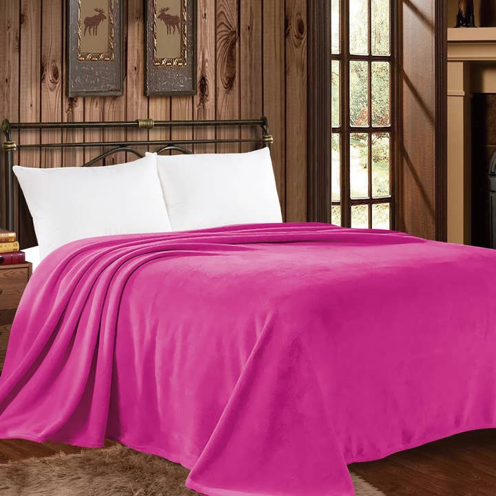 Western Linens - Vendita all'ingrosso Plaid - Coperta King Size Mia - Collezione Solid