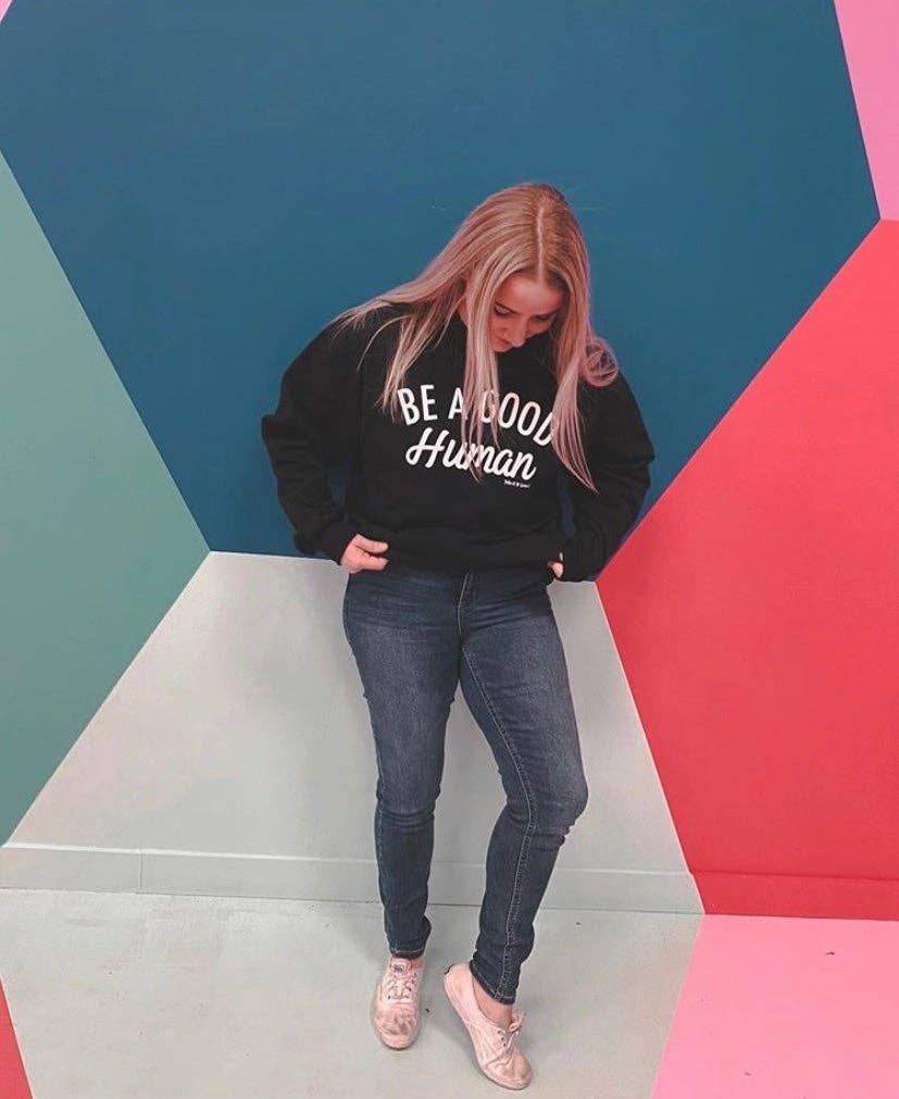 Take it 'N' Leave it - Wholesale Graphic Sweatshirt - Unisex - Be a Good Human Crew Neck7