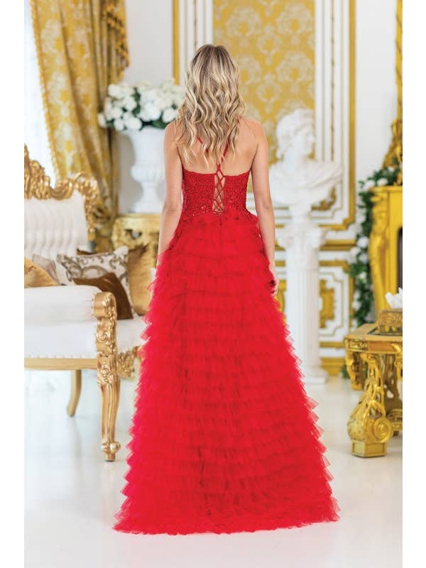 Dancing Queen Dress - Wholesale Dress - Women's - Traditional Prom Dress with Layered Ruffles1