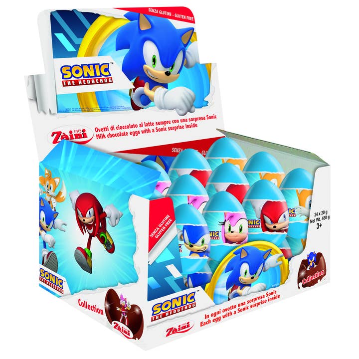 Candycat - Vendita all'ingrosso Confezioni di cioccolatini - Zaini - Ovo Chocolate Surprise - Sonic - 24x20g