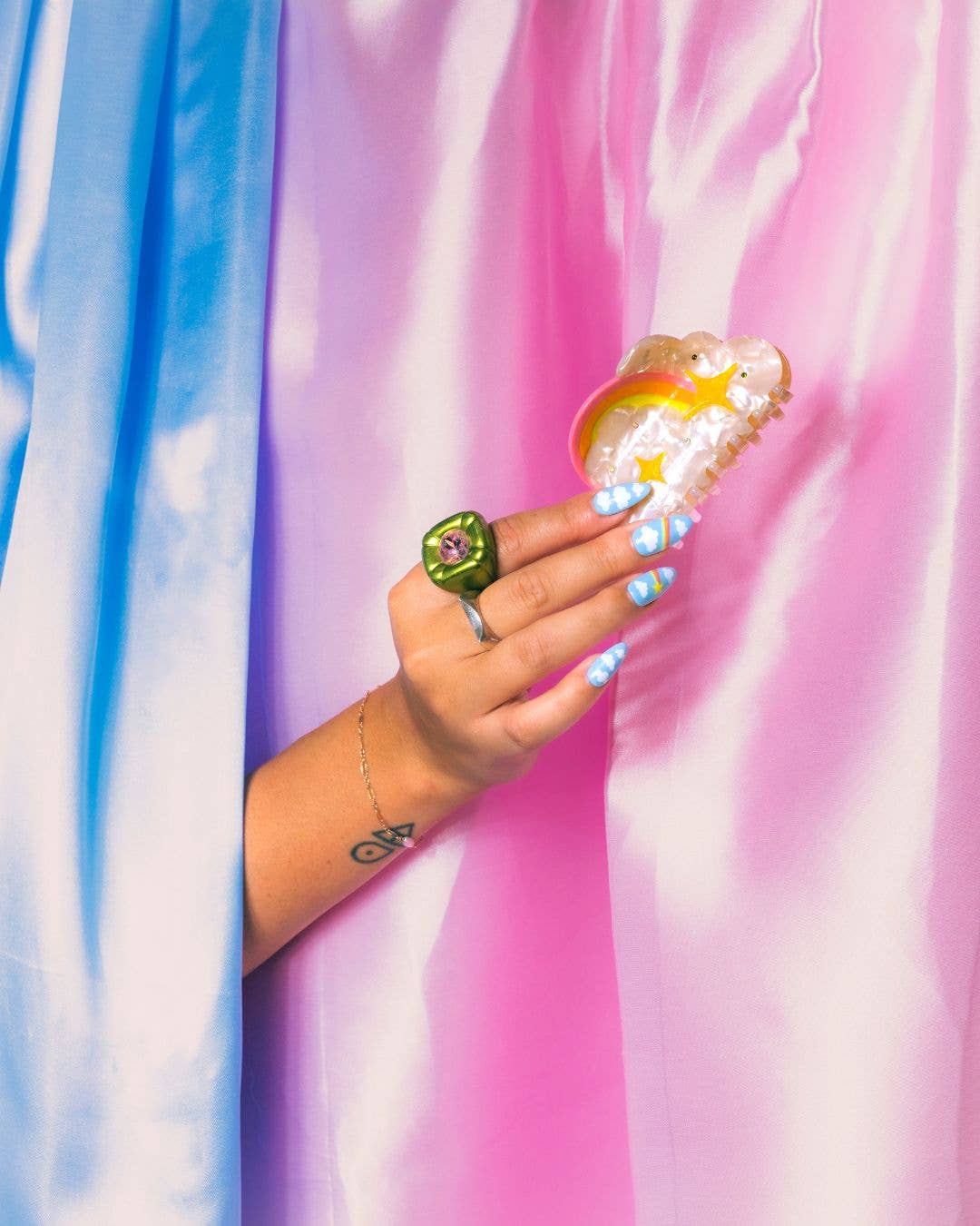 Yuuka Universe - Wholesale Hair Clip - Women's - Cloud Hair Claw, Rainbow Hair Claw, Whimsical Claw2