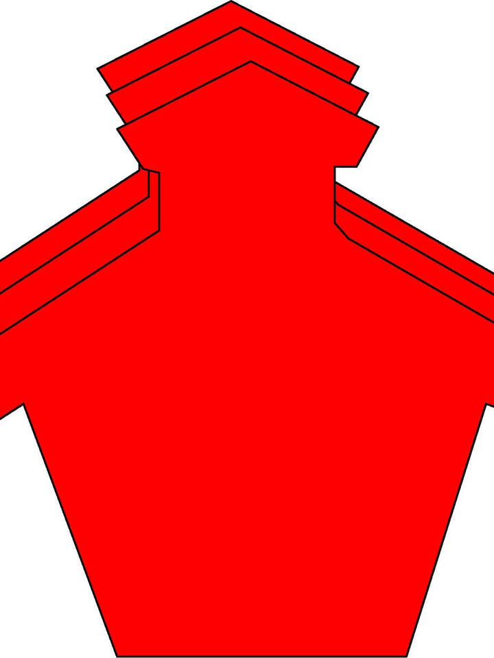 Petite découpe unicolore - Schoolhouse pour la vente par Creative Shapes Etc.