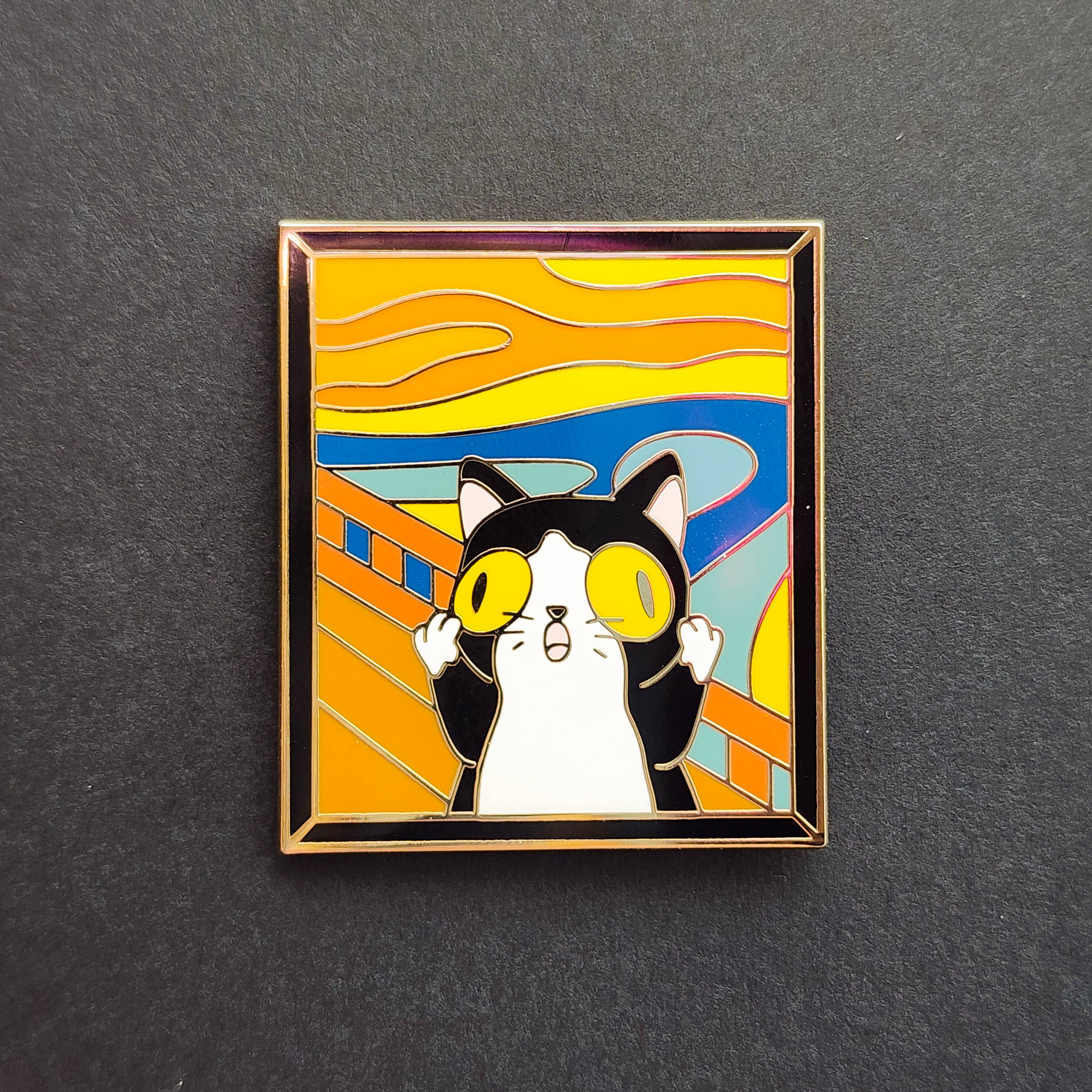 Toku Arts - Wholesale Lapel Pin/Button - The Meow Enamel Pin1