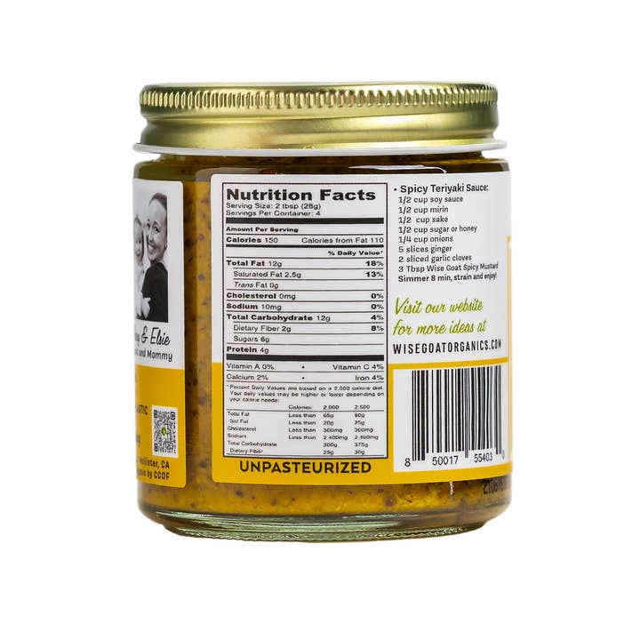 Wise Goat Organics LLC - Wholesale Mustard - Fermented Spicy Mustard1