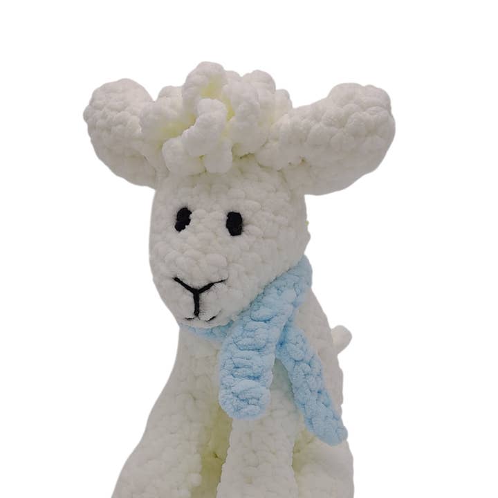 Handmade Sheep Stuffed Toy | Pink/Blue/Green for wholesale by The Wonky Woolins